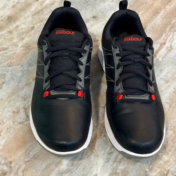 Juniors SKECHERS Go Golf Blaster Golf Shoes- Black/red. Size 6 - Picture 3 of 9